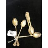 Oriental Art: The Thomas E Skidmore Collection: Chinese Export Silver: Tuck Chang spoons (3) with