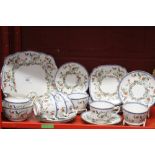 20th cent. Ceramics: Royal Albert "Eden", tea ware circa 1927/ 1935 6 x cups, 5 x saucers, 6 x
