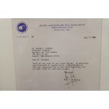 Space: A fabulous letter dated four weeks after Apollo 11's return from the moon. The letter is on