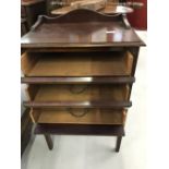 19th cent. Mahogany 3 drawer music cabinet. 20ins. x 29ins. x 14½ins.