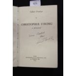 Books: Gilbert Frankay 1st edition "Christopher Strong" dedication and signed by the author HB.