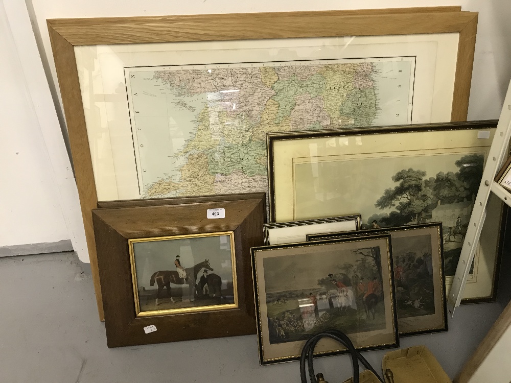 Prints & Maps: Three maps, two of Ireland and one of Australia. Framed and glazed 28½ins. x 21ins.