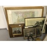Prints & Maps: Three maps, two of Ireland and one of Australia. Framed and glazed 28½ins. x 21ins.