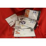 Stamps: 1982 - 1996 three folders of GB F.D.C's, 200 plus in total, some high values, regionals