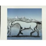 Prints/Lithographs: Trevor Price (1966-present) "The Horse Whisperer", limited edition 20/150. On
