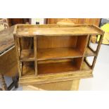 19th cent. Burr walnut enclosed shelf unit.