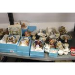 Royal Commemorative China: Cherished Teddies, Sven and Liv, Kris, upon the rooftop, Grace, Glory