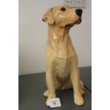 20th cent. Ceramics: Royal Doulton figure of a Labrador seated No 2314 DA86 designed by Graham