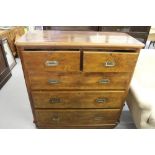 19th cent. Mahogany 2 over 3 chest of drawers 46½ins. x 46½ins. x 19¾ins.