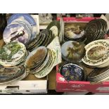 Collectors' Plates: R.A.F. Woodland and other series including Coalport, Wedgwood, etc. A large