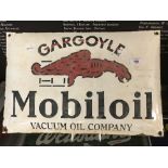 Mobil Oil Gargoyle enamel sign. 19½ins. x 12½ins.