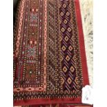 @21st cent. Rugs: Bokhara rug, red ground. 1.90 x 1.40