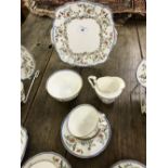 20th cent. Ceramics: Royal Albert "Eden", tea ware circa 1927/1935 6 x cups, 5 x saucers, 6 x side