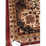 @21st cent. Carpets: Keshan carpet, red ground. 2.80 x 2.00