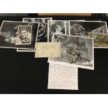 **The David Gainsborough Roberts Collection. Autographs: Errol Flynn signed scrap, together with a