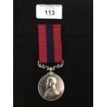Medal - George V: D.C.M. to 881 SGT W.T. Williams 18 Middlesex Regt.