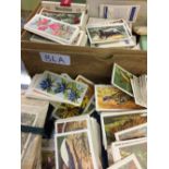 Cigarette and Trade Cards: Box of mixed cards mainly trade cards Brooke Bond, Typhoo etc some full
