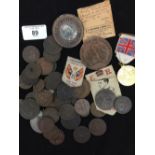 Tokens and Medallions: New Brunswick token, George Prince of Wales tokens, Petersfield half penny,