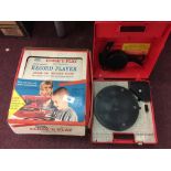 Toys: Chad Valley Close n' Play child's automatic record player, boxed.