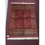 @21st cent. Rugs: Bokhara rug, red ground. 1.90 x 1.40