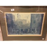 L.S. Lowrey Print. Limited edition 672/850 Outside the Mill, 1930. Artist proof stamp 19¼ins. x