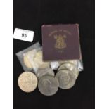 Silver Coins: Bahrain 500 (3) 250 Fils Sheikh AL Khalifa bust 1398-1968 Isa Town Commemorative 18·