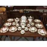 20th cent. Royal Albert 'Old Country Roses'. Comprised of 10ins. plates x 8, a bread and butter