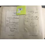 Autographs - 19th cent. And Later: An album containing the signatures of eminent persons from the