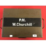 **The David Gainsborough Roberts Collection. Winston Churchill/WWII: Rare military travelling desk/