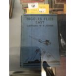 Books: Captain W.E. Johns 1st Editions no dust jackets, "Biggles Flies East" 1953, "Biggles on
