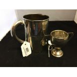 Hallmarked Silver: Tankard, London 1870, John Tucker & Robert Edwards. 6oz. Plus a small trophy