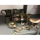 19th cent & later Pewter and Plated Ware: Including tankards, tureens, flatware, etc.