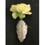 **The David Gainsborough Roberts Collection. Sir Winston Churchill: White metal flower holder of