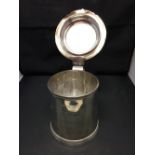 Hallmarked Silver: A lidded presentation tankard, inscribed Harrogate Golf Club The Coronation Cup