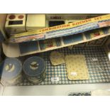 Mid 20th cent. Toys: Tinplate Welcook Brimtoy play kitchen combination set including cooker, fridge,