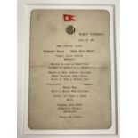 R.M.S. TITANIC: Exceptional First Class menu from R.M.S. Titanic, April 10th 1912, from her first