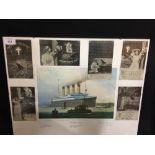 R.M.S. TITANIC: Limited edition print of Titanic leaving Southampton by Laurence Bagley 109/350.