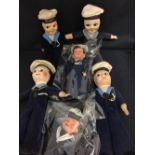TOYS: Collection of liner related Nora Wellins type dolls including Cunard and Holland America (6).