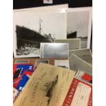 OCEAN LINERS: Cunard Line ephemera 1920s - 1990s. Passenger lists (First Class) 1960s, telegrams,