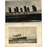 R.M.S. LUSITANIA - WILLIAM AFFLECK ANDERSON ARCHIVE: An extremely rare postcard of the Cunard