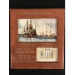 R.M.S. TITANIC: An extremely rare White Star Line calendar with impressed lettering "Olympic and