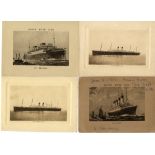 WHITE STAR LINE: Abstract of logs. Voyage cards for R.M.S. Olympic, Oceanic, Britannic and