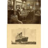 OCEAN LINERS: Postcards including Cunard Line posted onboard, Cunard Embarkation Notices, Annual