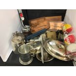 P & O: Mixed lot of miscellaneous plated ware, 3d items and shipboard souvenirs.