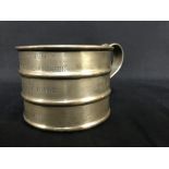 R.M.S. TITANIC: A rare sterling silver mug inscribed "To Captain Rostron As a Token of Grateful