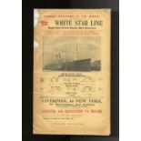 WHITE STAR LINE: Softbound publicity brochure "The Largest Steamers in the World - White Star Line -