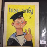 Edward Sylvester Hynes, Irish 1897 - 1982: Original artwork for the cover of "Men Only" magazine.