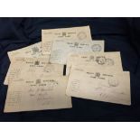 Military: Field postcards sent to Mrs Boucher of Chippenham Wiltshire, from her husband. 7 Cards.