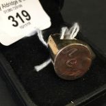 Hallmarked Gold: Signet ring 9ct. 16½gms.