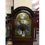 Clocks: 20th cent. Mahogany longcase clock (1980). Richard Broad, Bodmin, Cornwall. Model VI. 73ins.